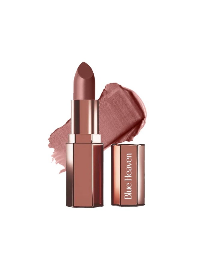 Blue Heaven Roseate Soft Matte Lipstick Infused With Argan & Rosehip Oil for Intense Hydration | High Color Payoff | Long Lasting Lipstick for women | Mocha Mousse | 4gm - Image 1